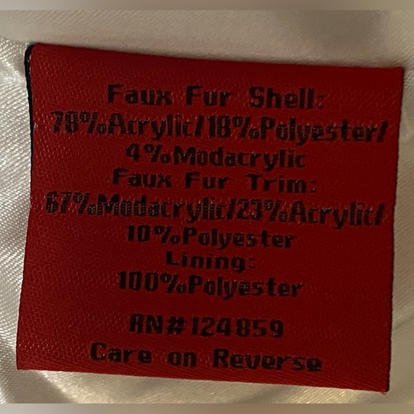 Black Mountain White Teddy Jacket with Faux Fur Accents - Picture 8 of 10